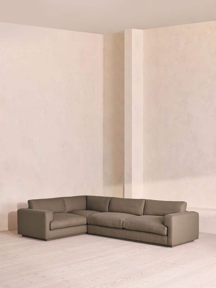 Mossley Left L-Shape Sofa, Linen, Mushroom