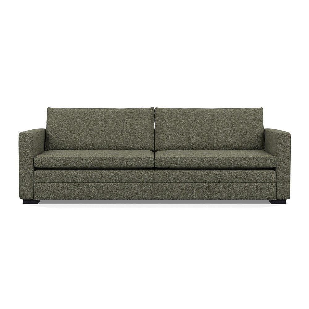 Heal's Palermo 5 Seater Sofa Loop Boucle Forest Black Feet