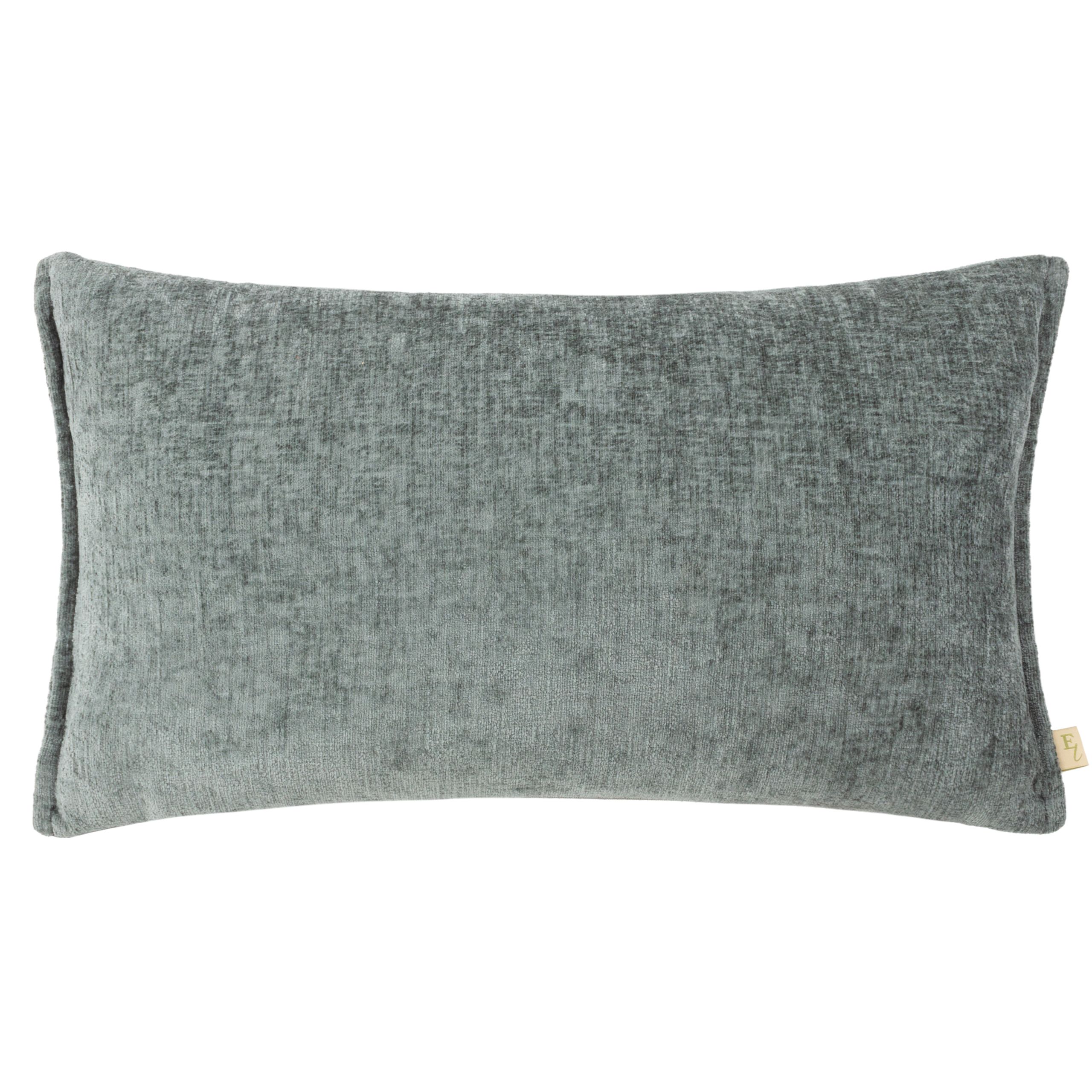Evans Lichfield Buxton Chenille Reversible Rectangular Cushion in Blue