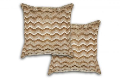 New Edge Blinds Waves Cushion Cover in Gold