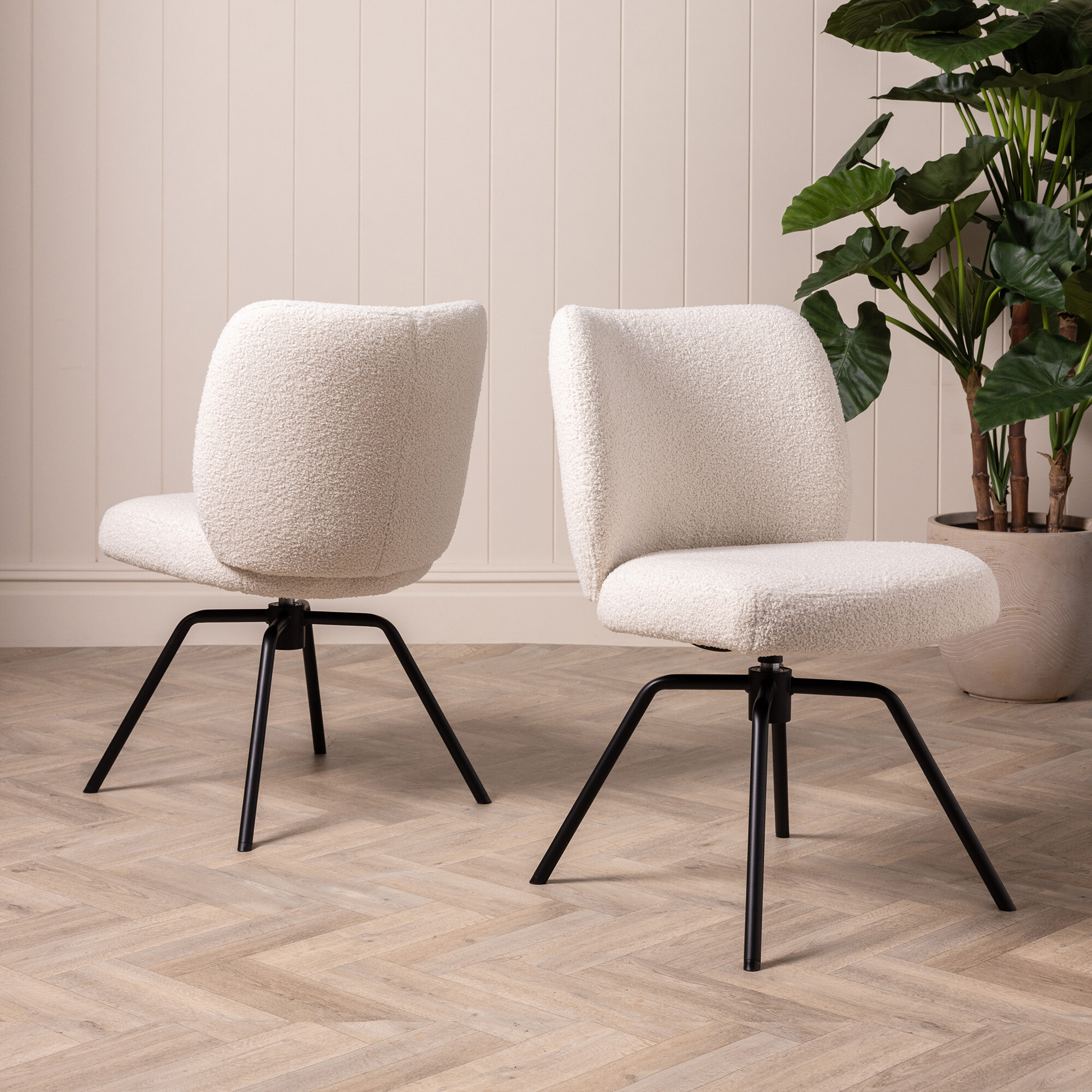 Altair Dining Chair, Neutral Fabric | Barker & Stonehouse