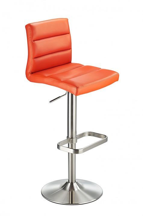 netfurniture Swank Adjustable Bar Stool Orange