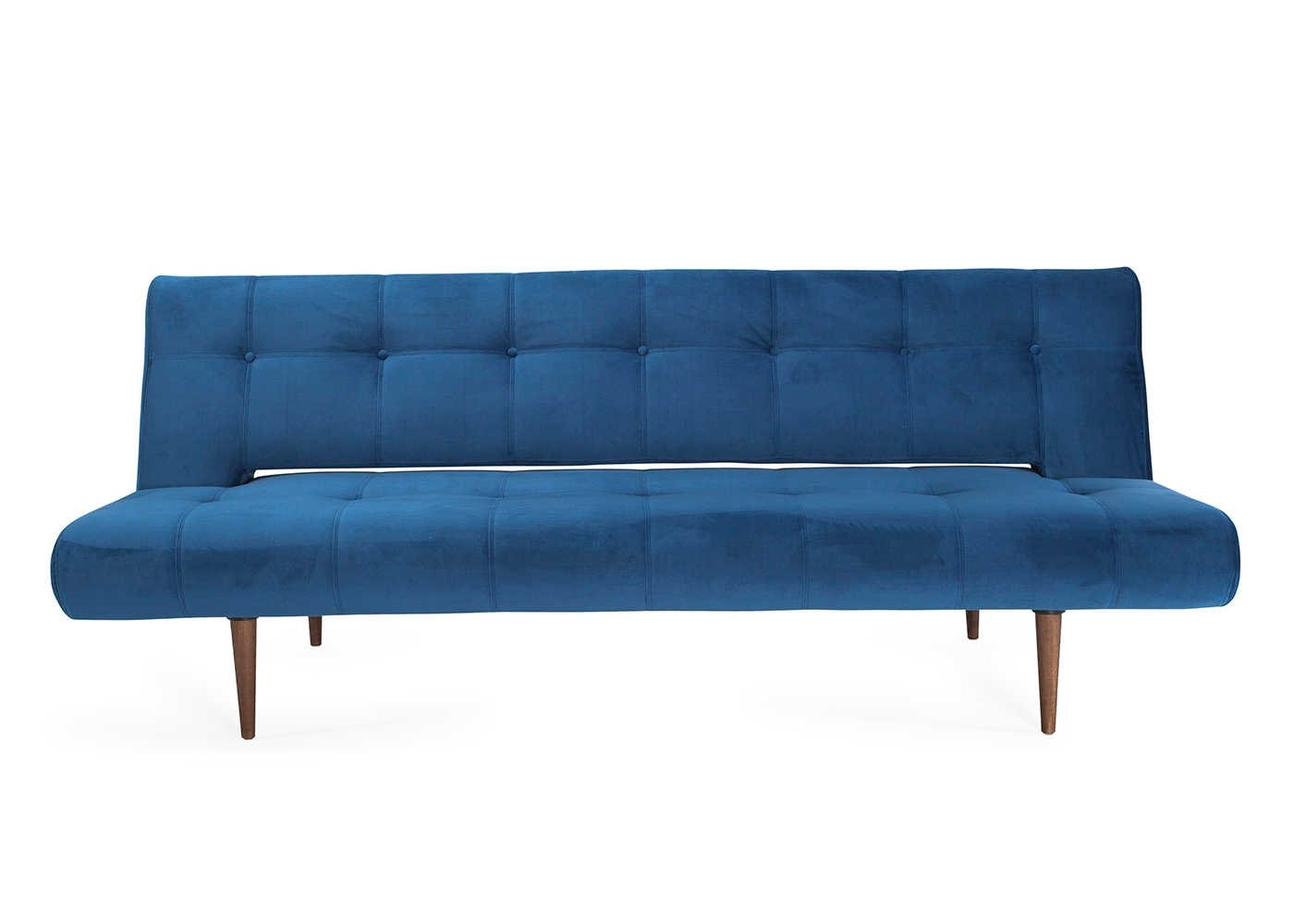 Heal's Hinge Luxe Sofa Bed Dessin Velvet Royal Blue