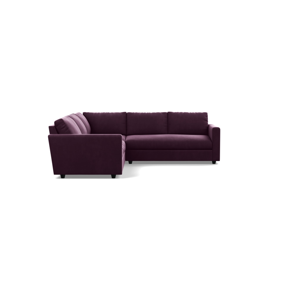 Heal's Nimbus II Large Corner Sofa Velvet Grape