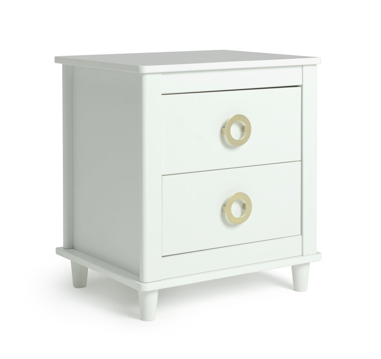Habitat Bardot 2 Drawer Bedside Table - White