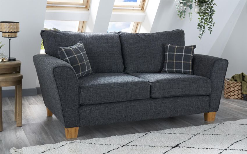 ScS Living Theo Fabric 2 Seater Standard Back Sofa