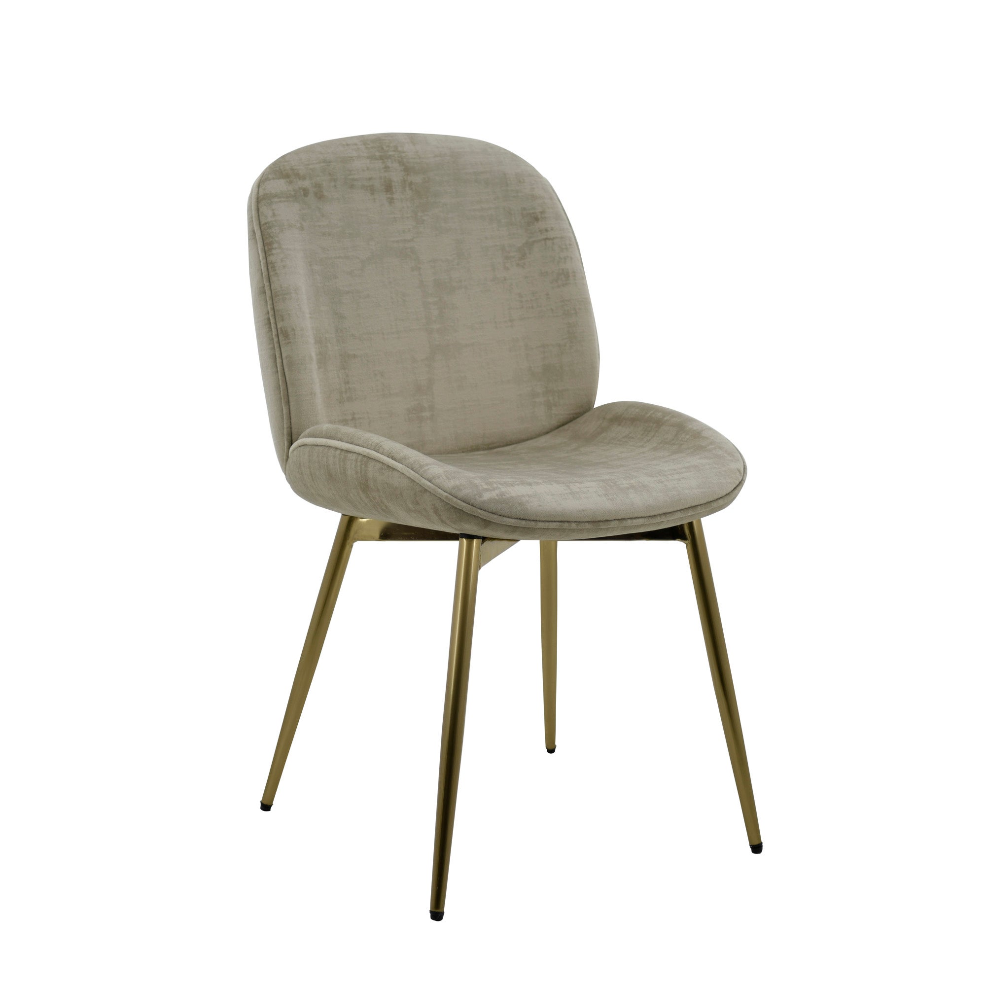 Blair Chair Mink Distressed Velvet Brown