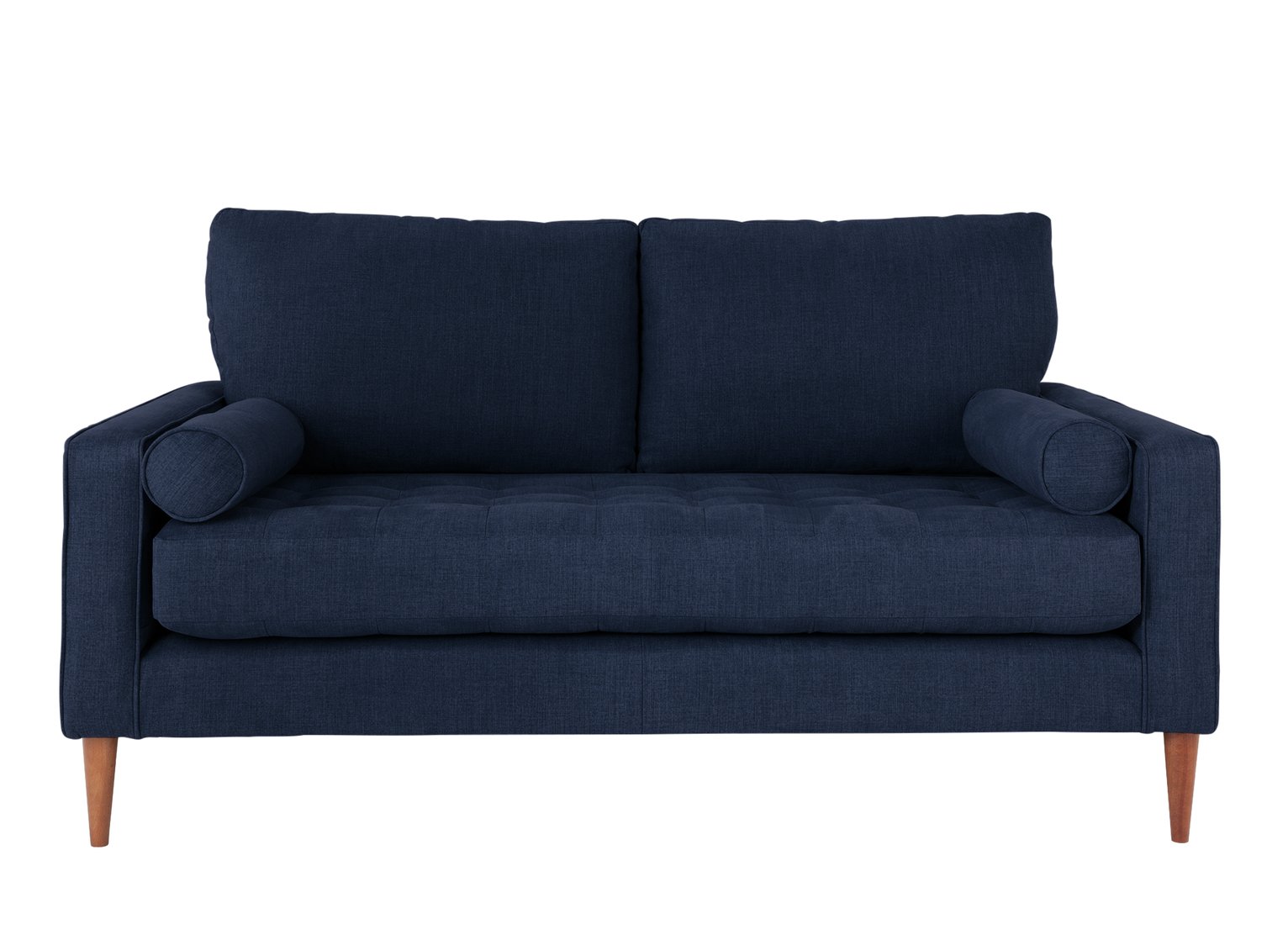 Habitat Hudson 3 Seater Velvet Sofa - Blue