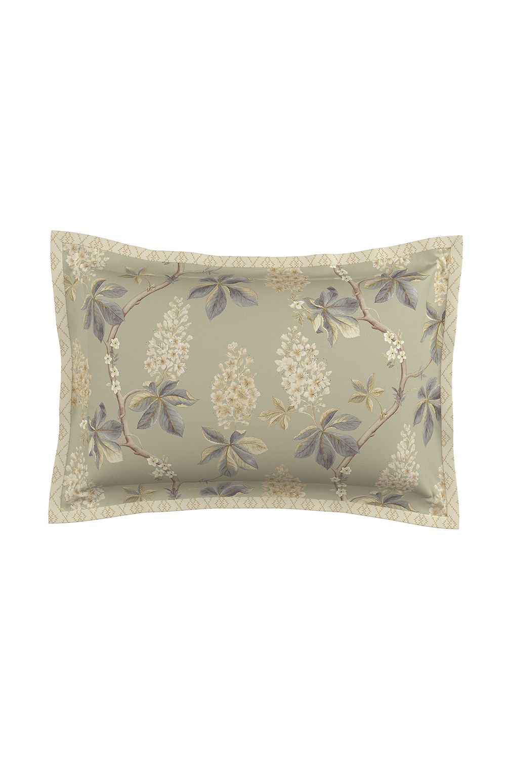 Sanderson 'Chestnut Tree' Cotton Duvet Cover Set in Grey 4