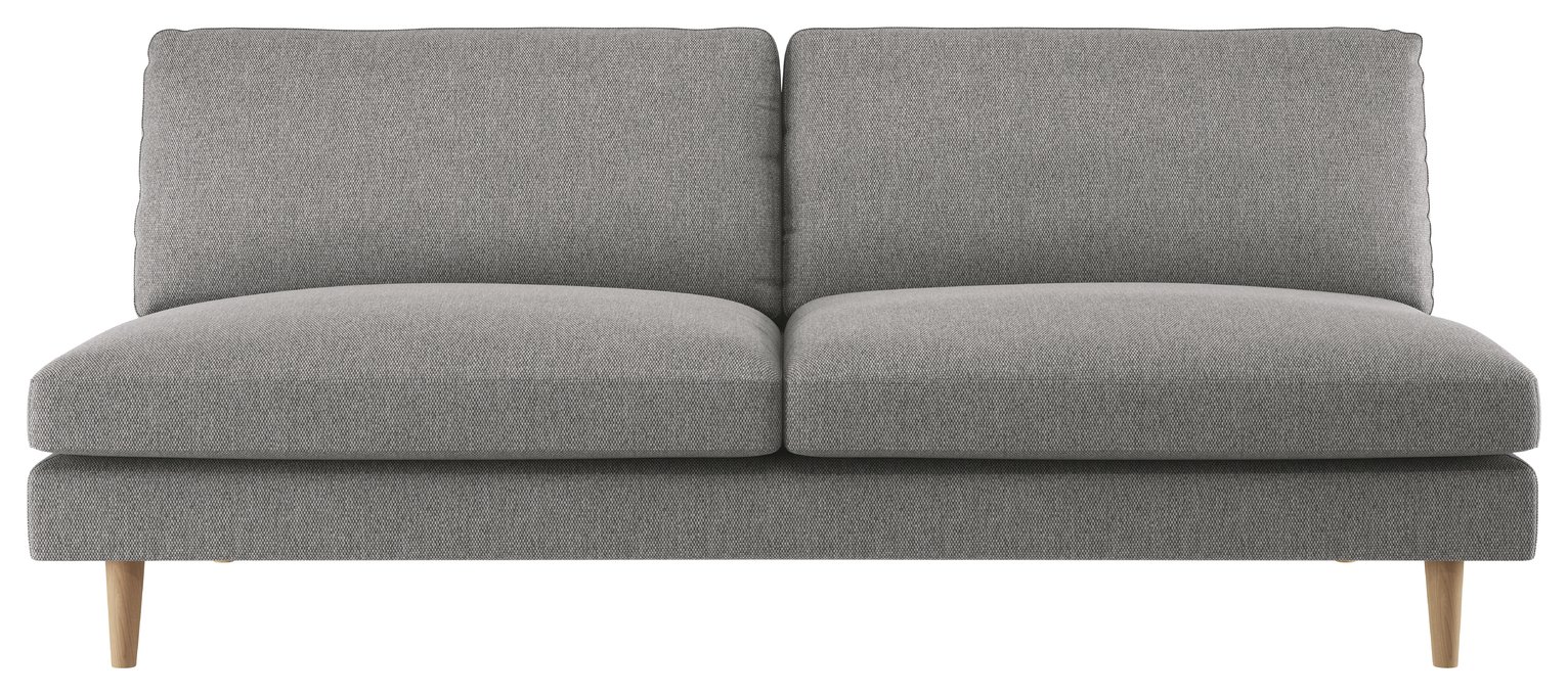 Habitat Teo 3 Seater Fabric Sofa - Grey