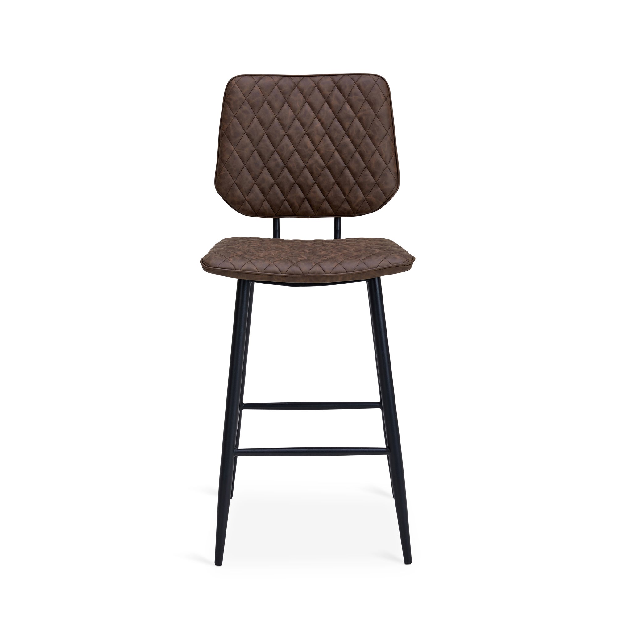 Austin PU Leather Bar Stool Brown