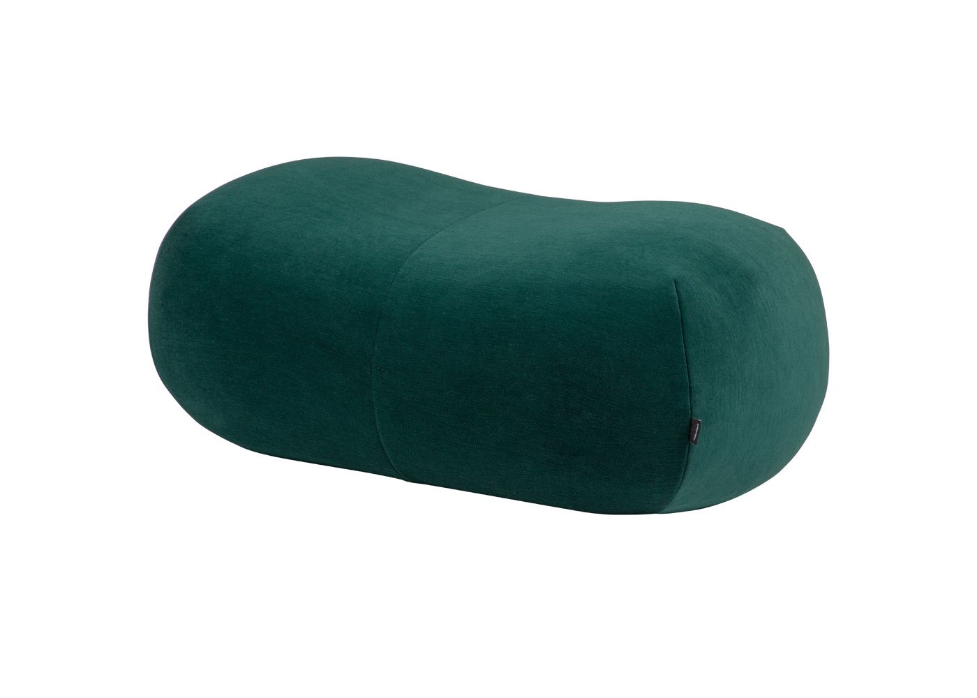 Ligne Roset Pukka Large Footstool in Wool Blend Green Fabric Gentle 973