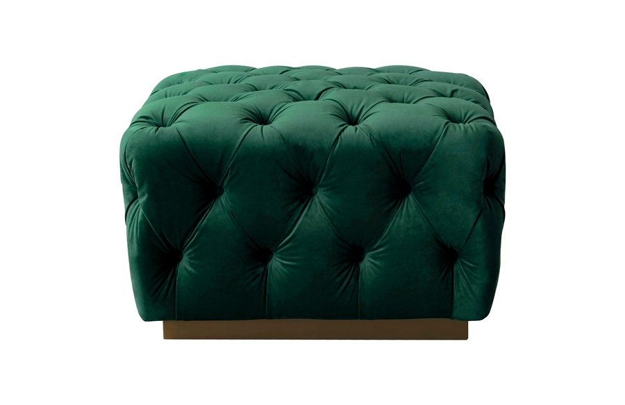 Frankfurt Footstool – Bottle Green
