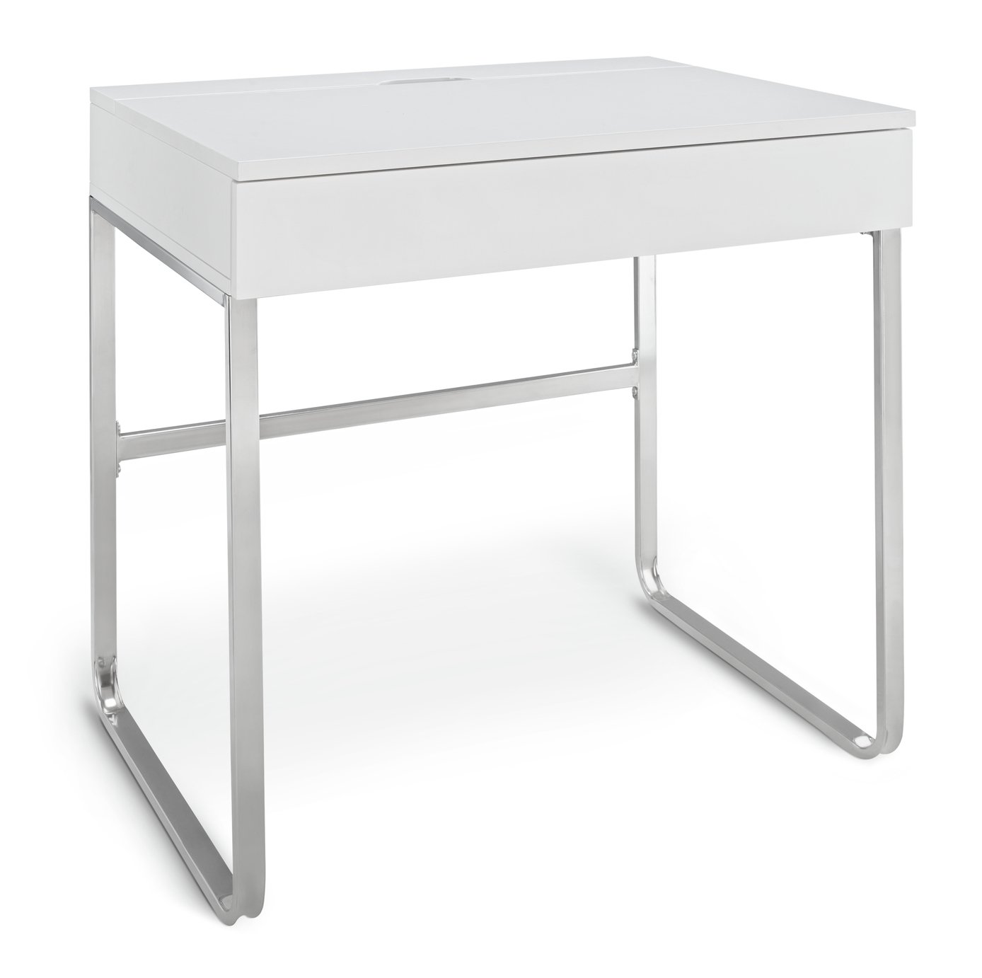 Habitat Sammy 1 Drawer Desk - White Gloss