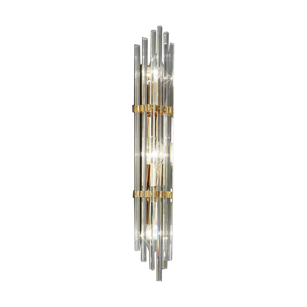 Netlighting Ontario Lifestyle Wall Light Polished Gold 3x E14