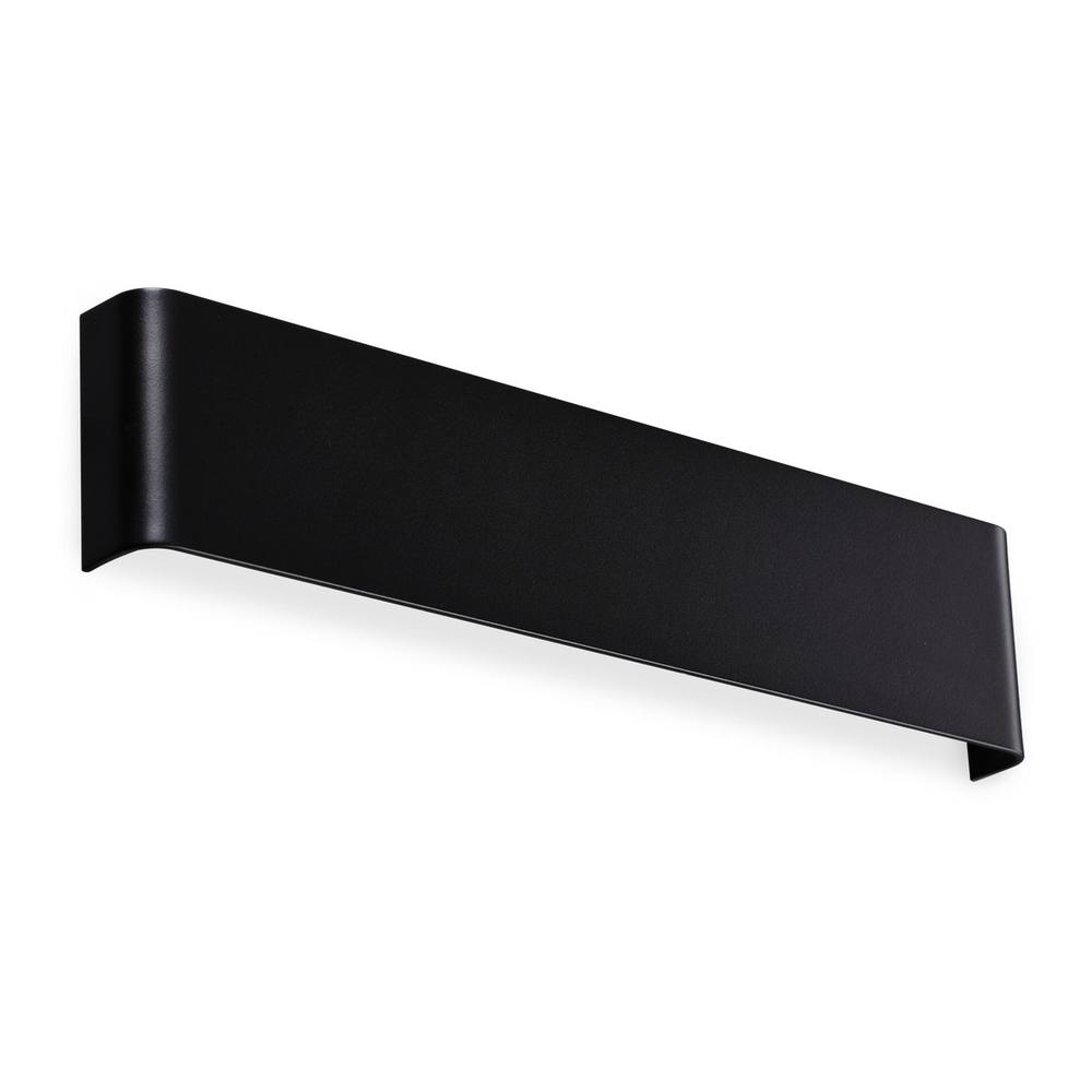 Netlighting Delta 41cm LED Flush Wall Lamp Black 3000K