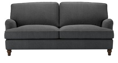 Bluebell 3 Seat Sofa Bed in Charcoal Brushed Linen Cotton - sofa.com