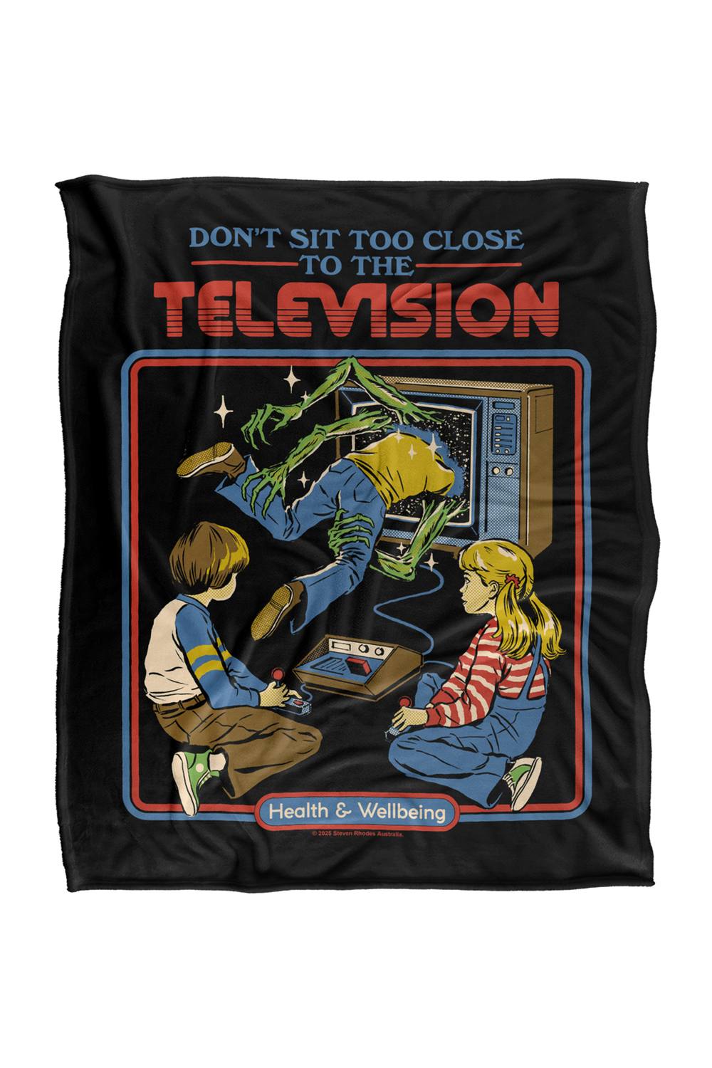Steven Rhodes Dont Sit Too Close Silky Touch Super Soft Throw Blanket
