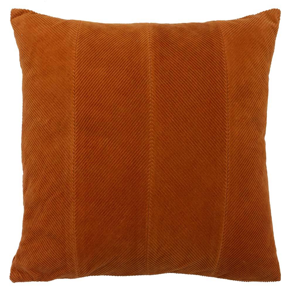 Furn Jagger Ribbed Corduroy Cushion in Orange