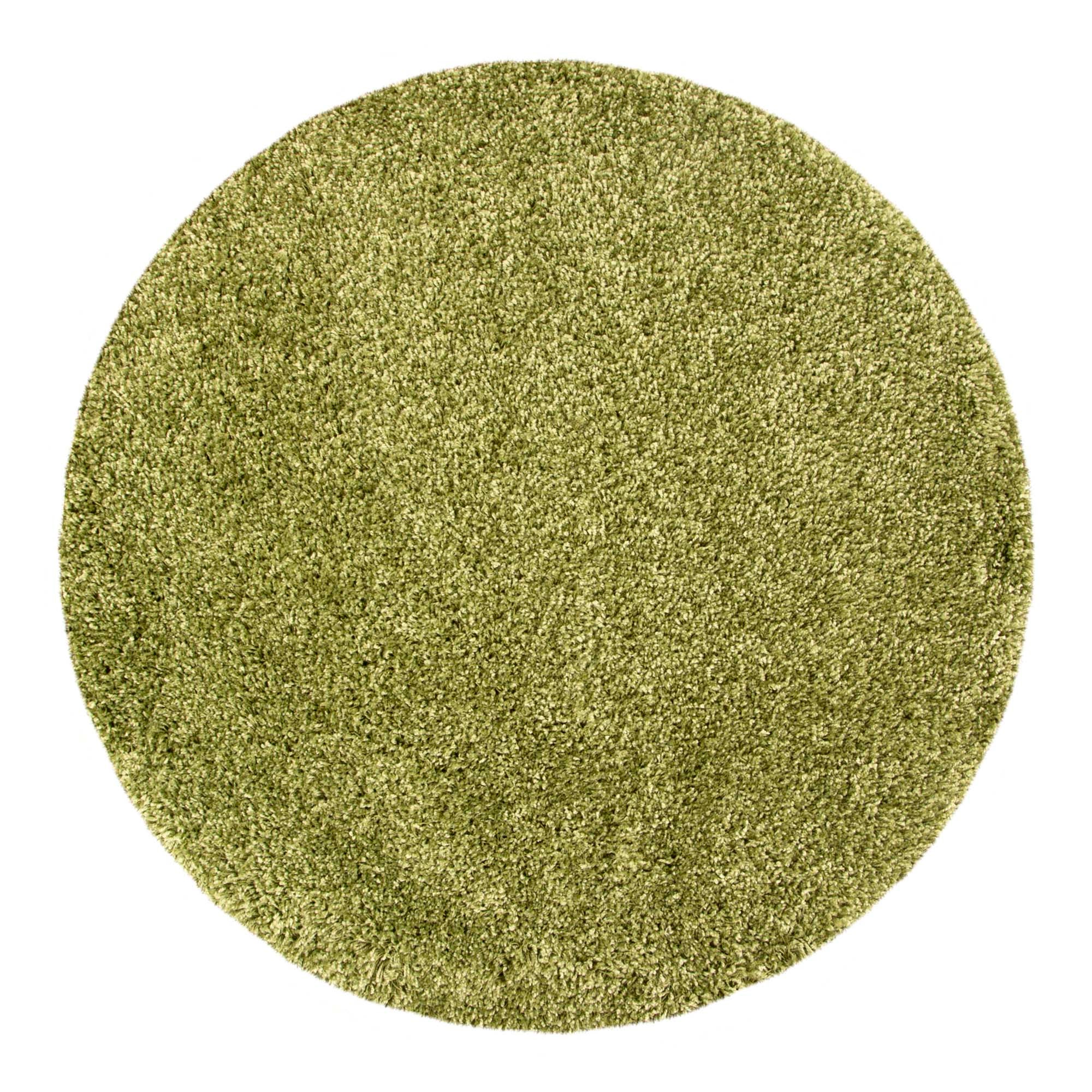 Slumber Shaggy Circle Rug Green