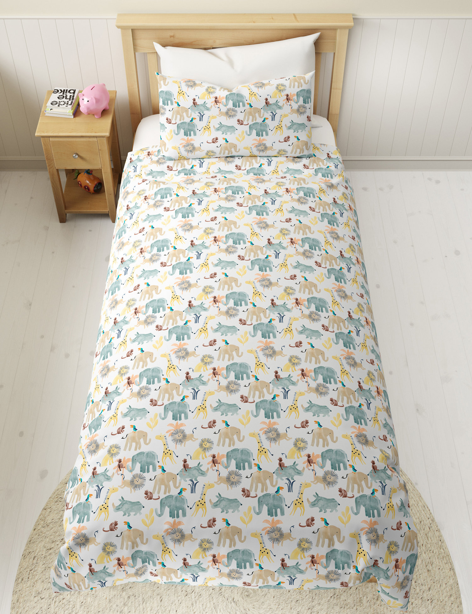M&S Pure Cotton Little Safari Bedding Set