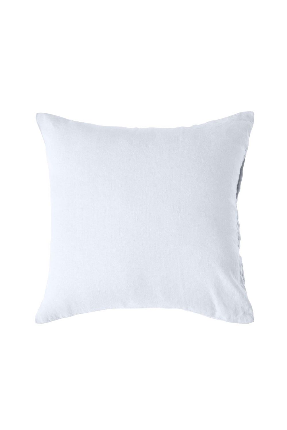 Homescapes European Linen Pillowcase, 60 x 60 cm in White