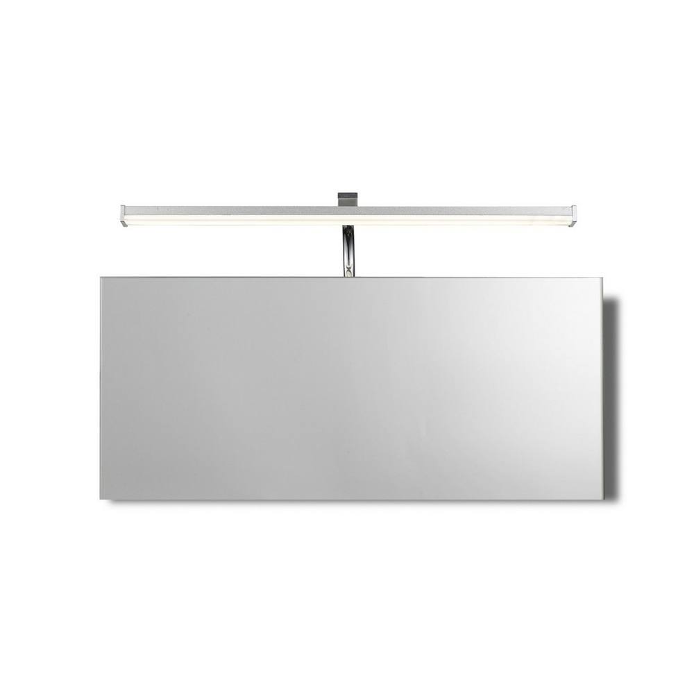 Netlighting Sisley Wall Lamp Chrome 7W 420lm 4000K IP44 LED Frosted Acrylic in Silver