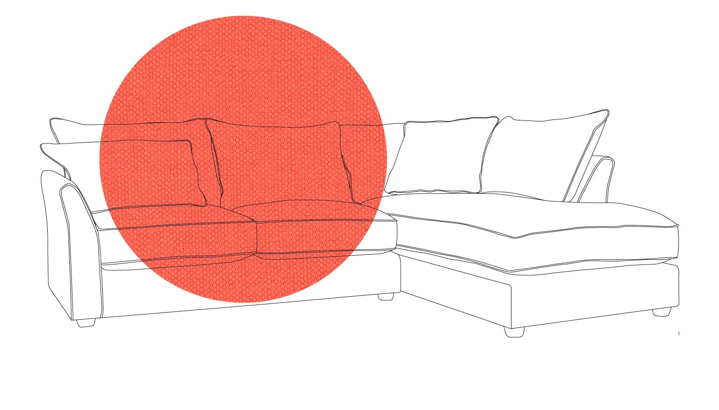 Heal's Tailor Right Hand Facing Corner Sofa Linen Grenadine Natural Feet