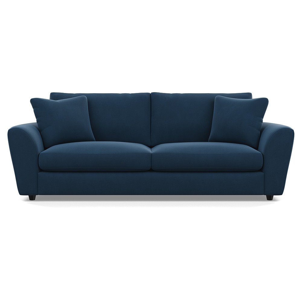 Heal's Snooze 5 Seater Sofa Smart Velvet Pacific Black