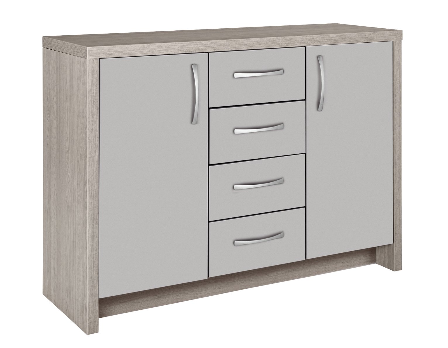 Habitat Venice 2 Door 4 Drawer Sideboard - Grey