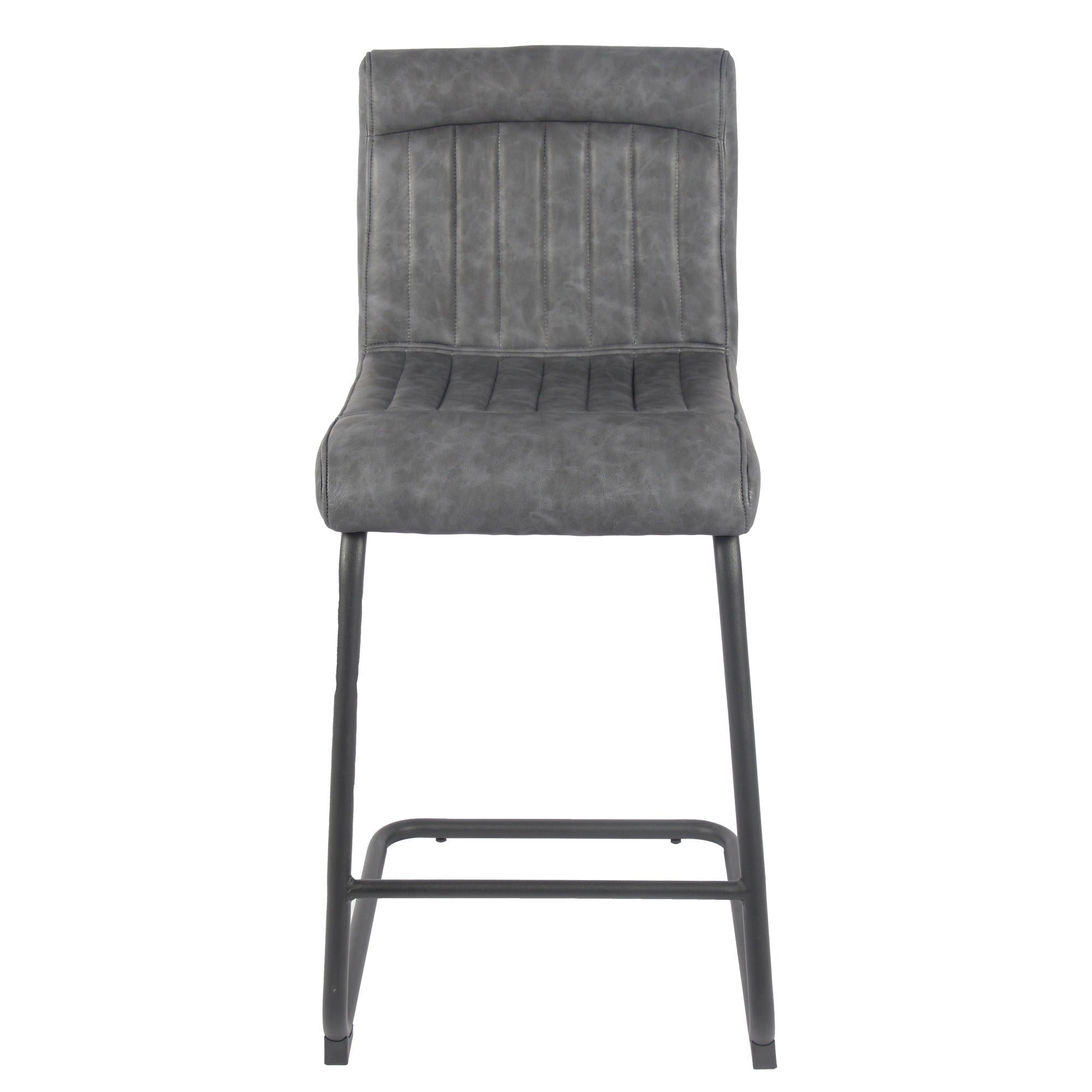 Felix Counter Height Cantilever Bar Stool, Faux Leather