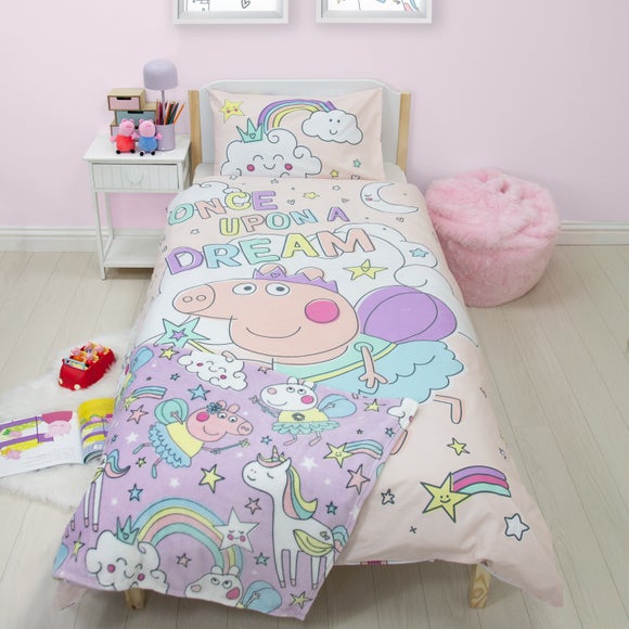 Peppa Pig Bedtime Polycotton Duvet Cover & Pillowcase Set
