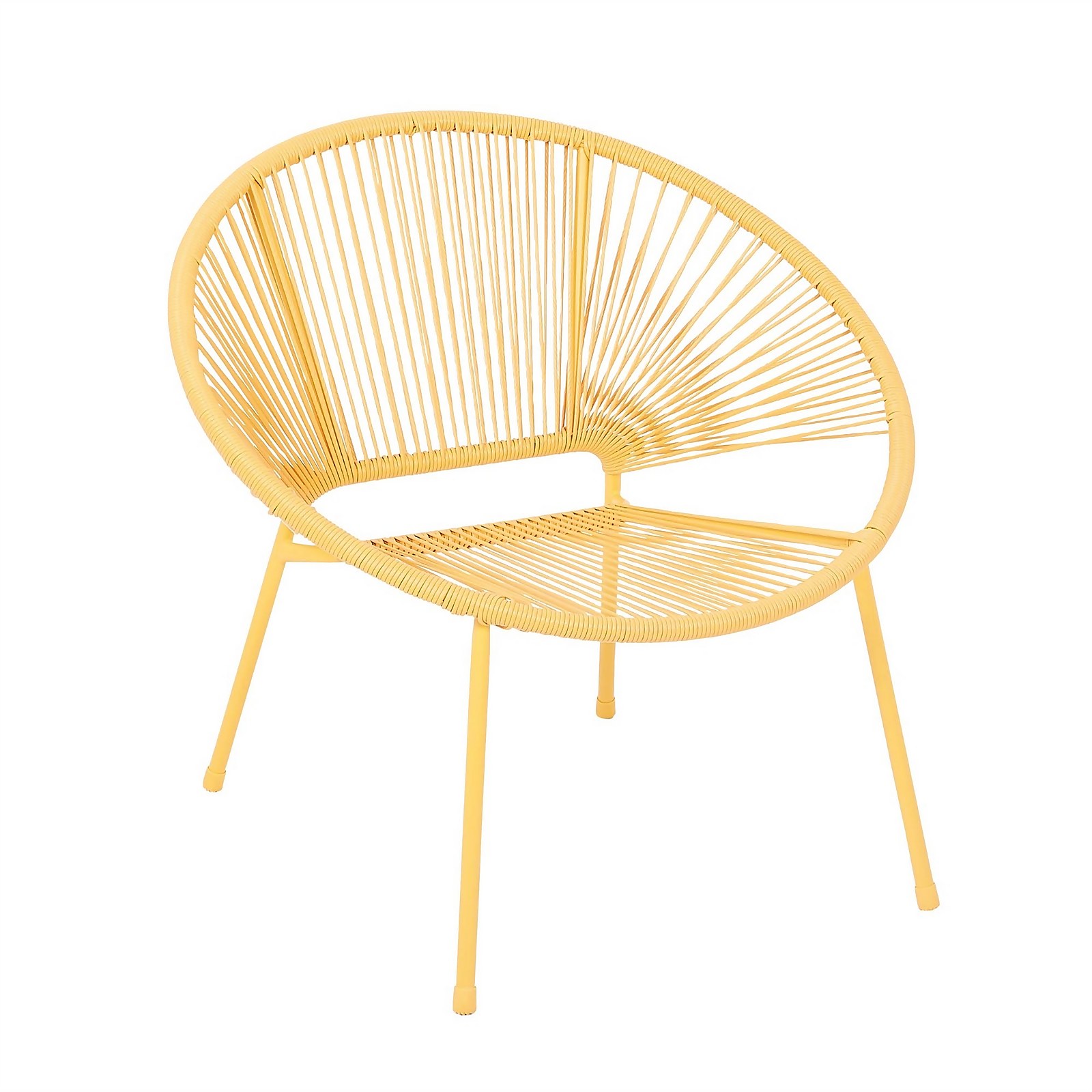 Homebase Acapulco Garden Chair - Yellow