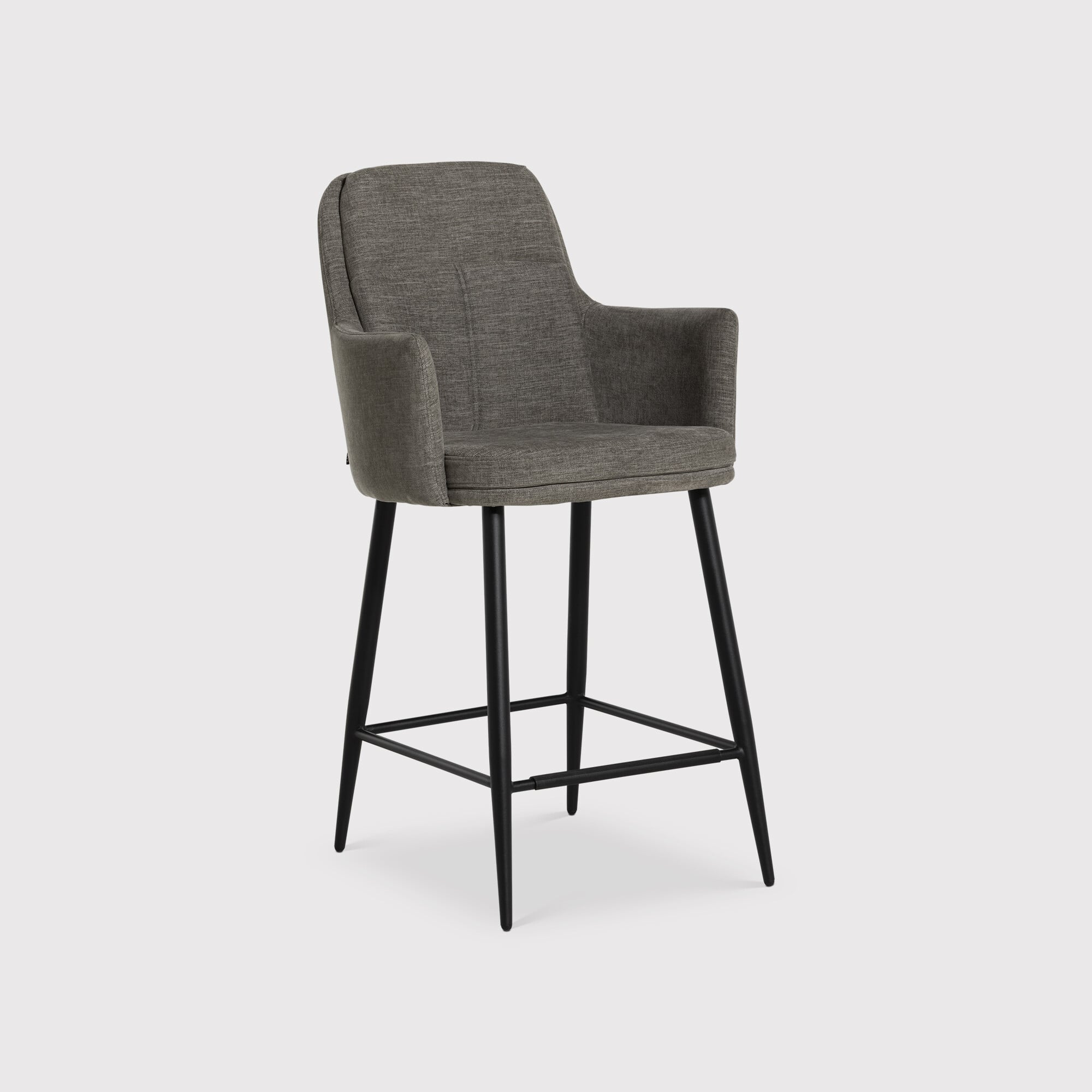 Padua Bar Stool, Grey Fabric | Barker & Stonehouse
