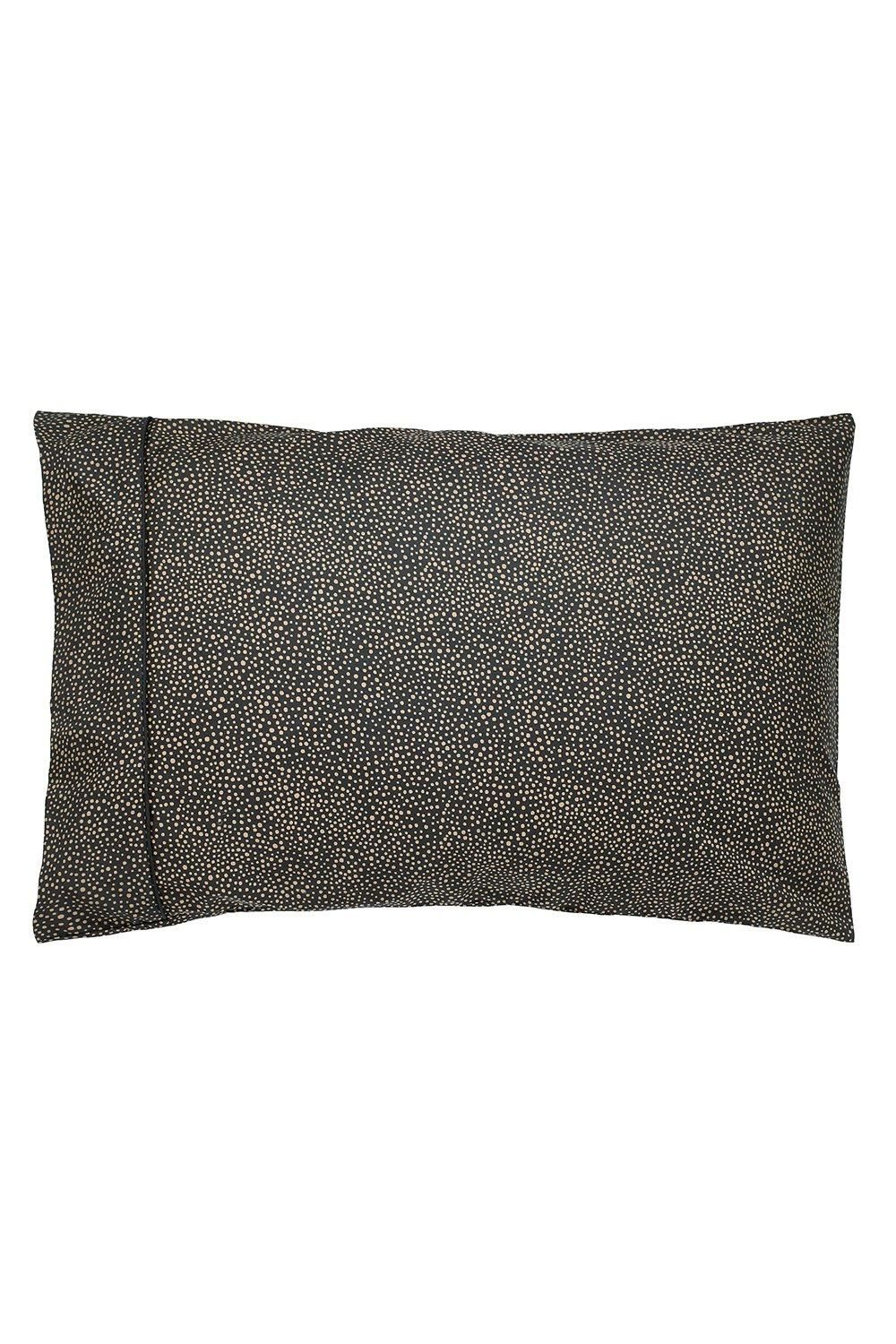 Morris & Co 'Morris Seaweed' Cotton Standard Pillowcase Pair in Black