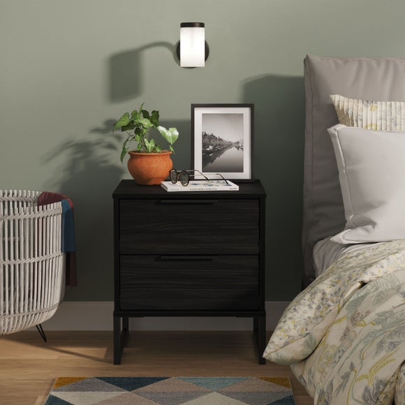 Tuxford 2 Drawer Bedside Table