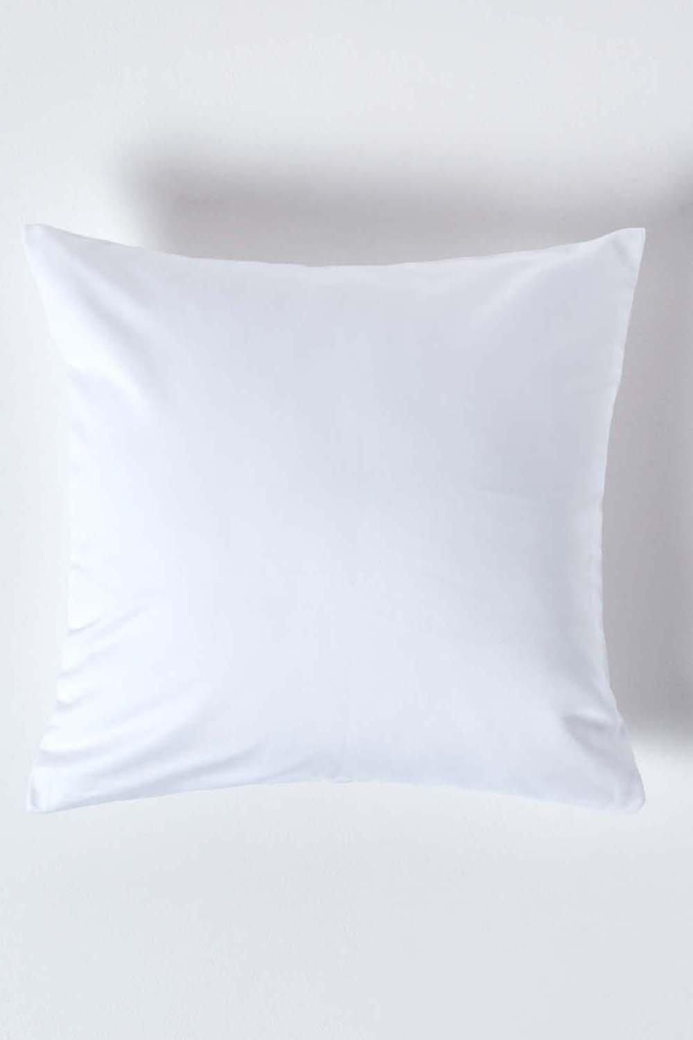 Homescapes Continental Egyptian Cotton Pillowcase 1000 TC, 40 x 40 cm in White