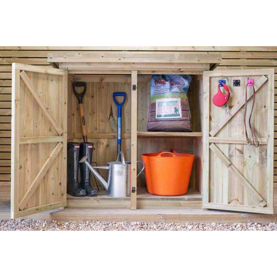 Buttercup Farm Gisburn Garden Store Medium - Timber - L96 x W160.6 x H123 cm in Brown