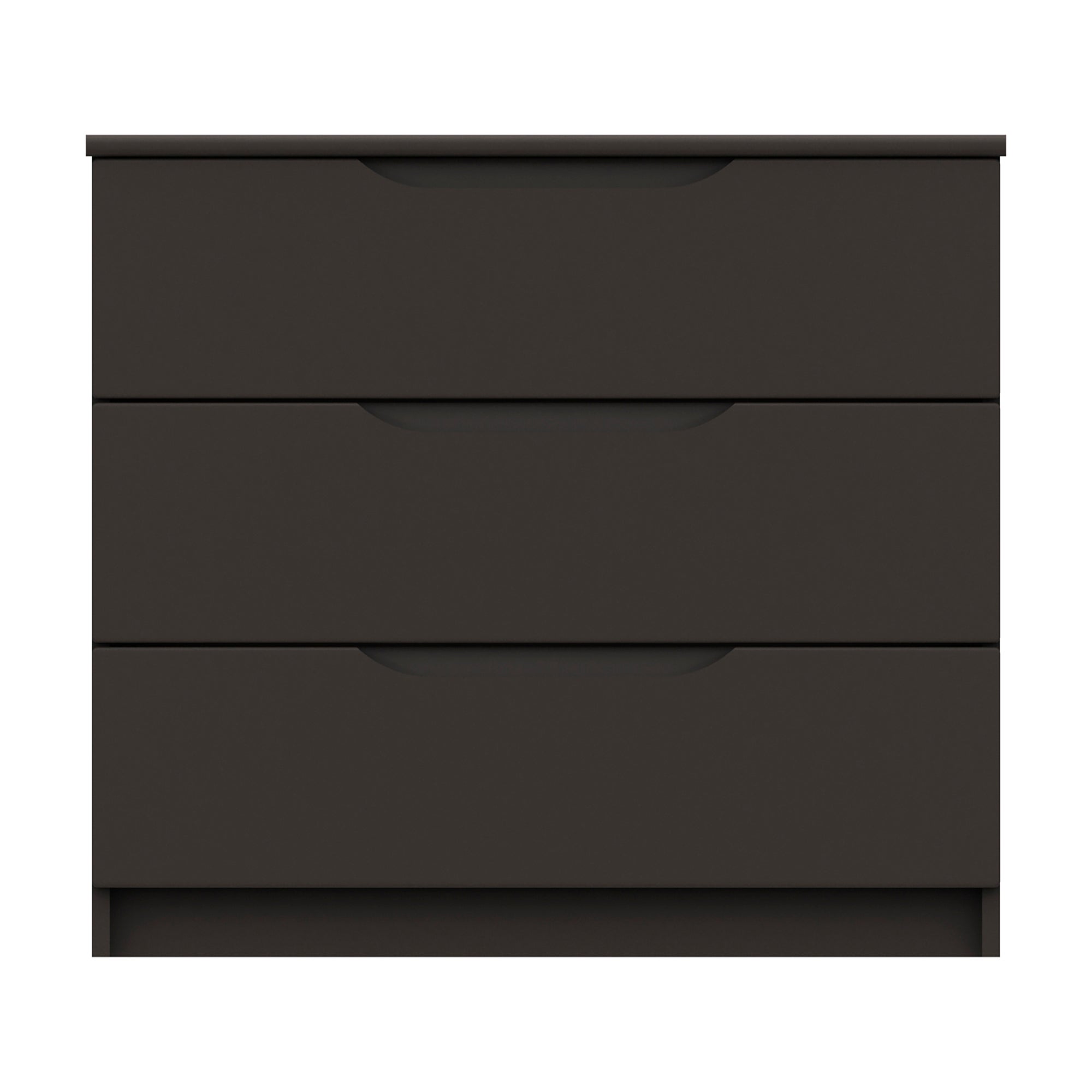 Legato Graphite 3 Drawer Chest Black