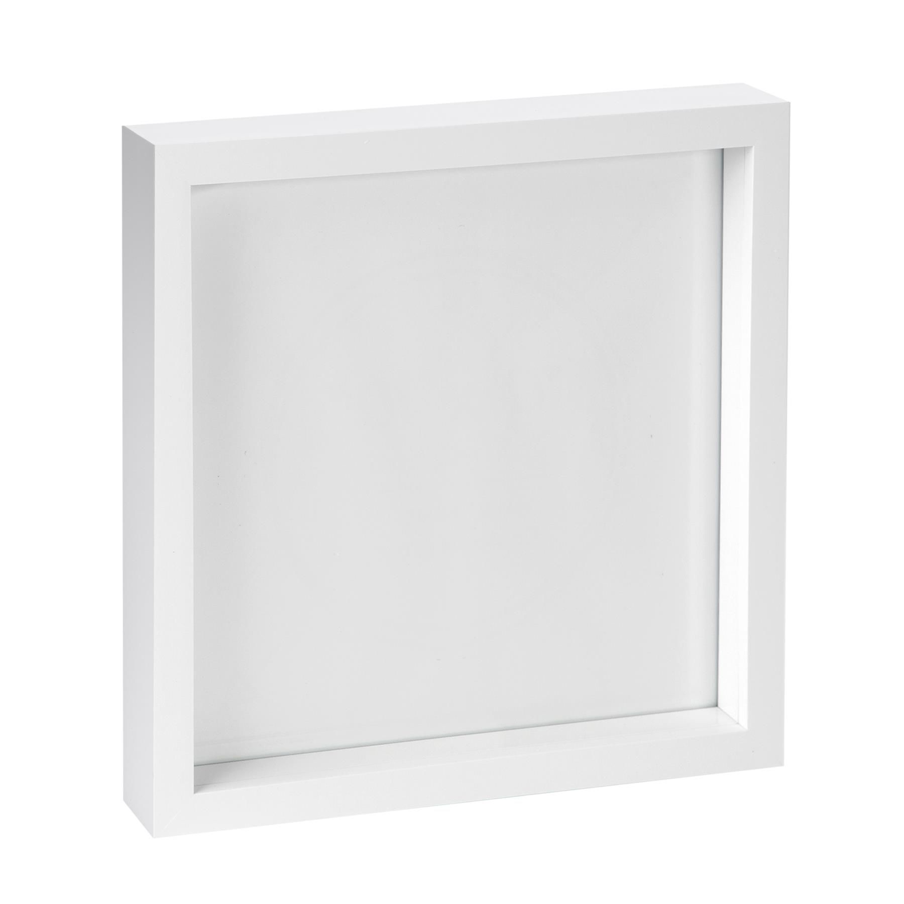 Nicola Spring 3D Box Photo Frame - 10" x 10" - White