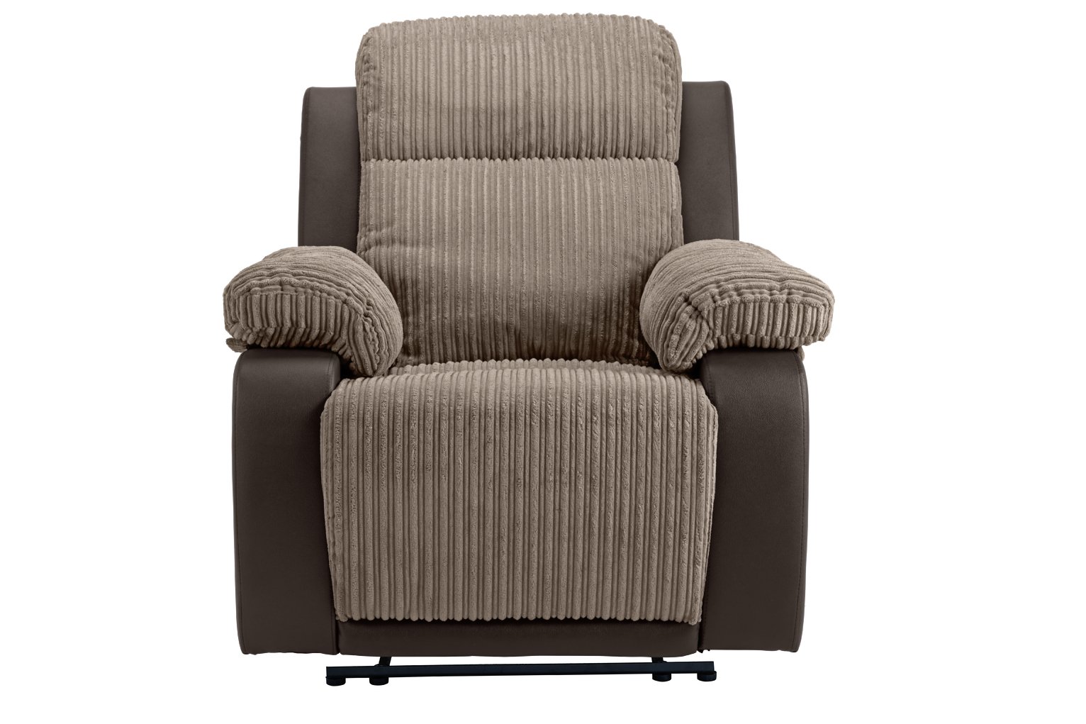 Argos Home Bradley Fabric Manual Recliner Chair - Natural