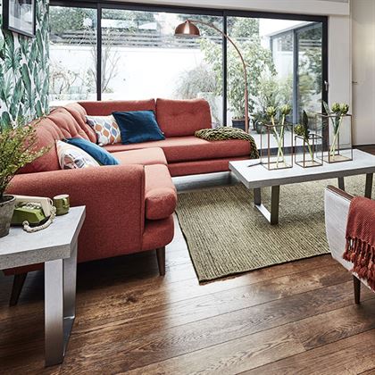 Halmstad End Table, Concrete