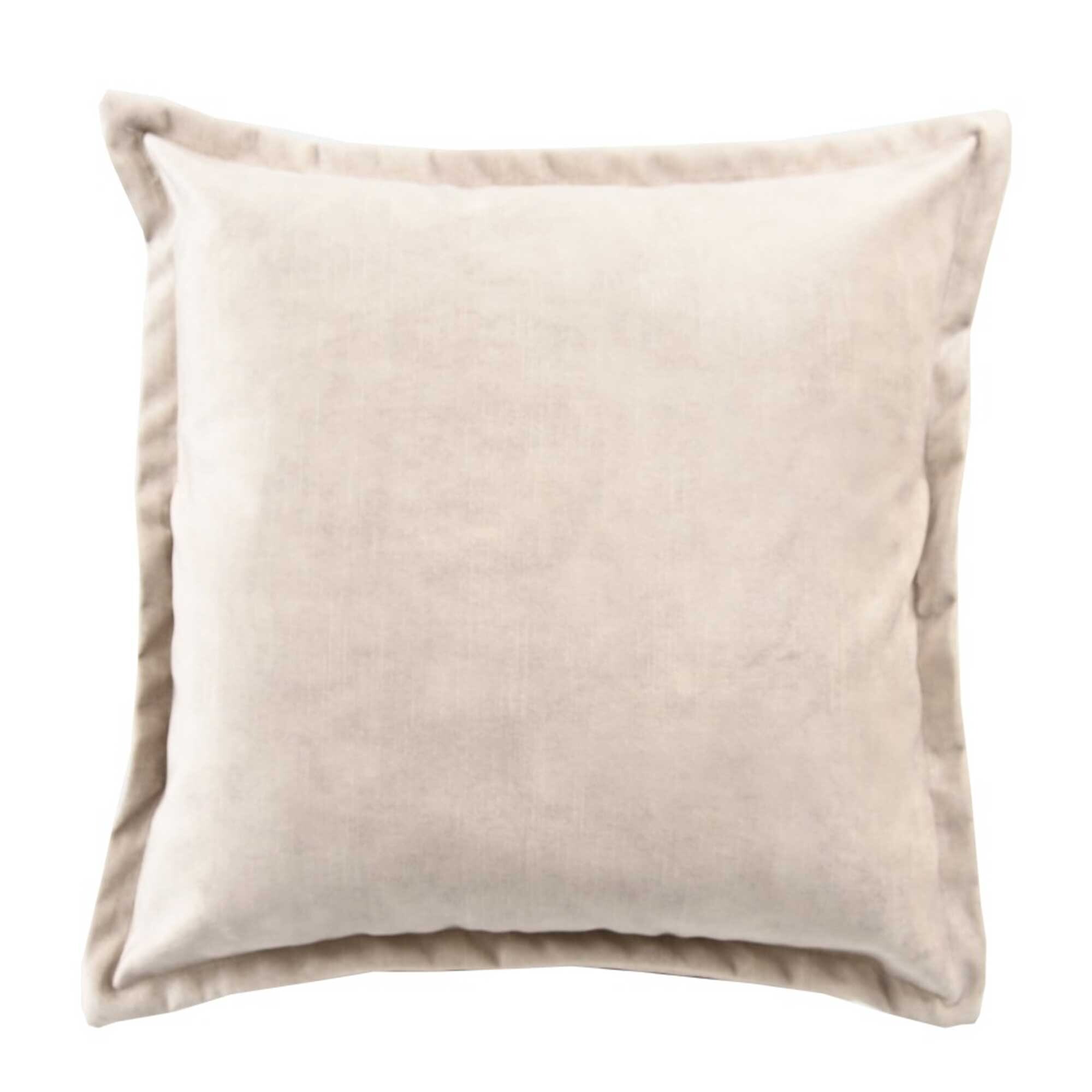 Beige Edged Cushion, Square, Neutral Polyester | Barker & Stonehouse