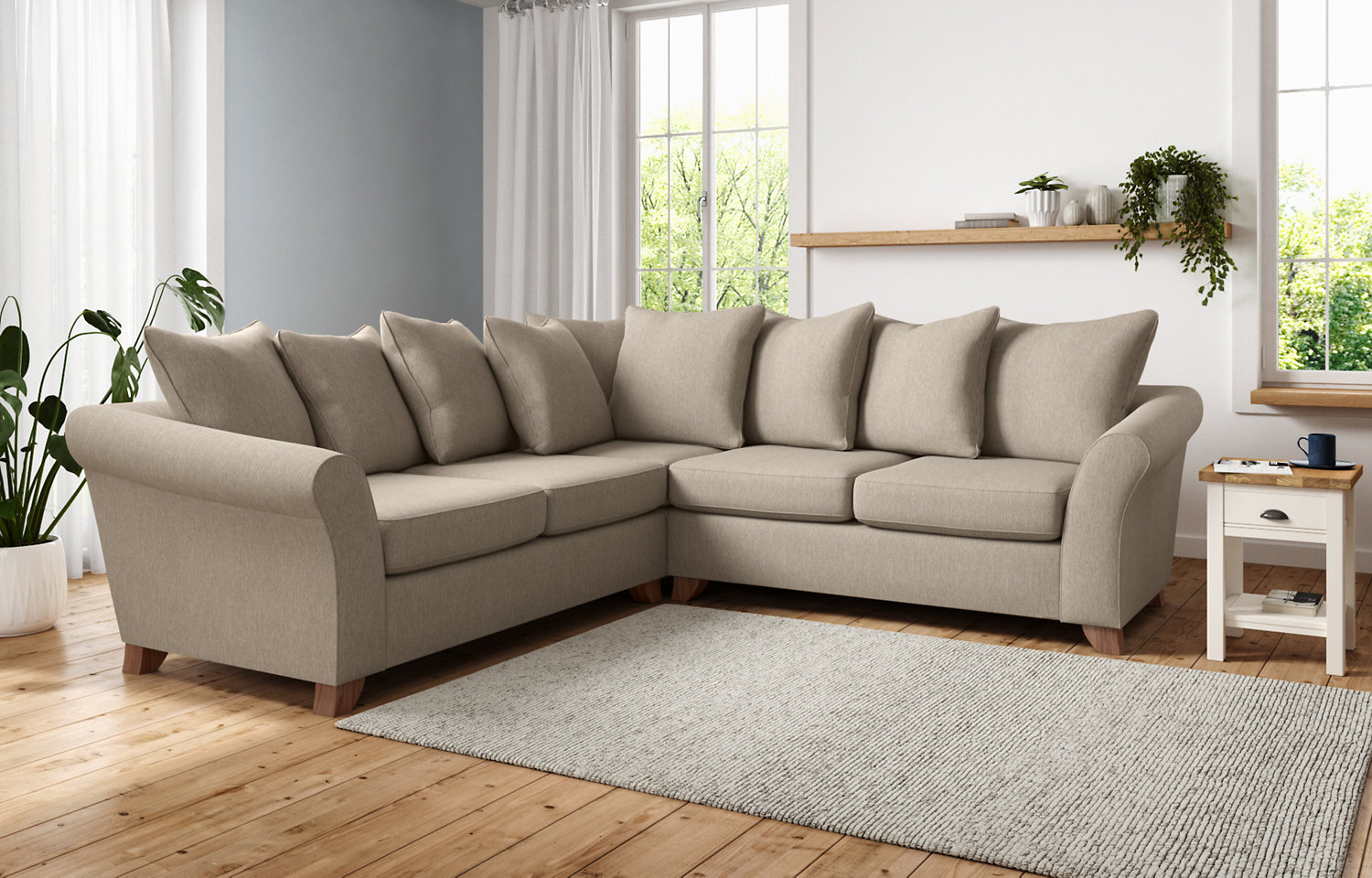 M&S Abbey Scatterback Large Corner Sofa