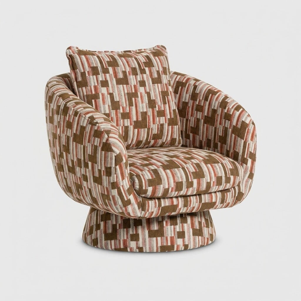 Francois Turning Loungechair Fabric | Barker & Stonehouse