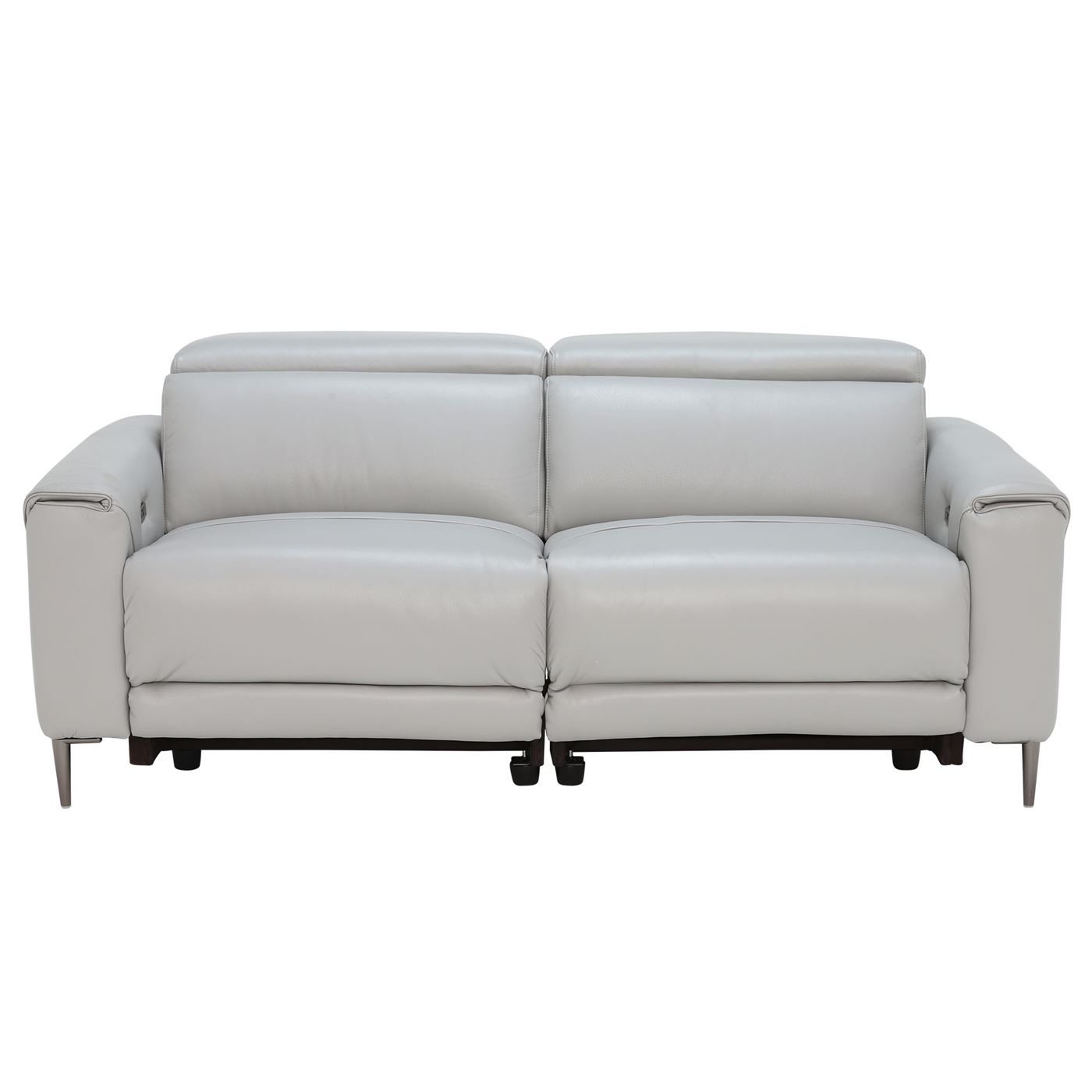 3 Seater Electric Recliner With Electric Headrest - Orlando Quiet Grey - W194 x D110 x H80cm - Barker and Stonehouse