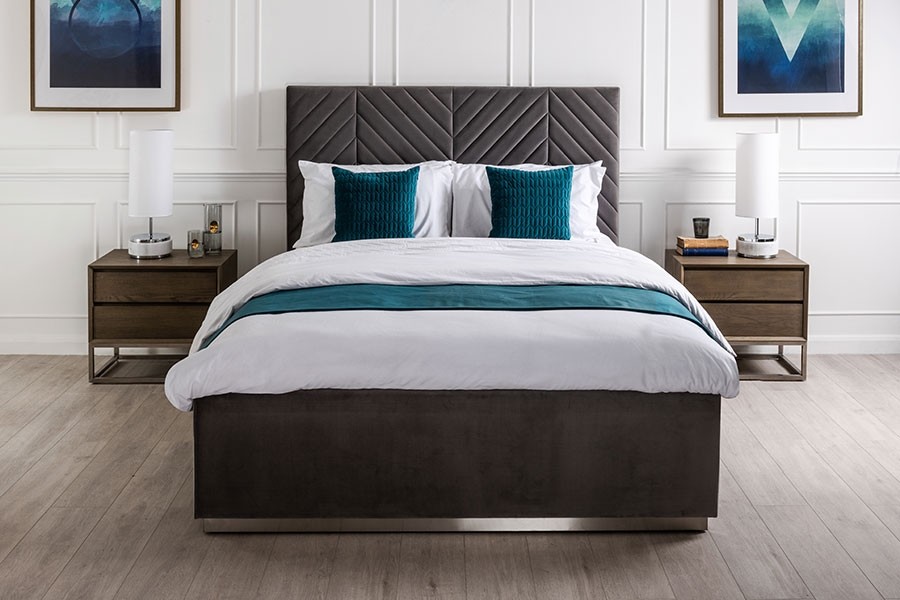 Polter Storage Bed Steel Grey