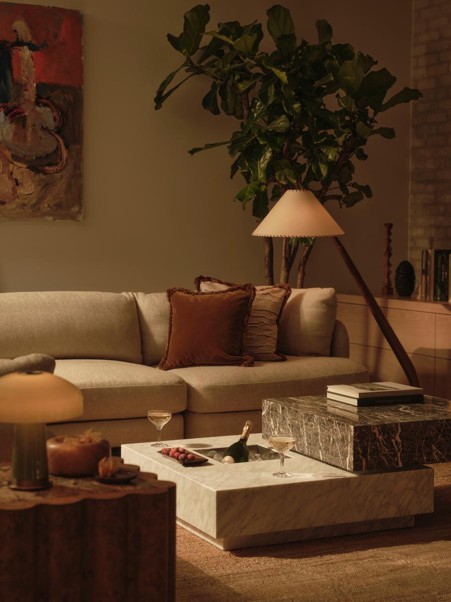 Odell Modular Sofa, Corner Sofa, Textured Linen