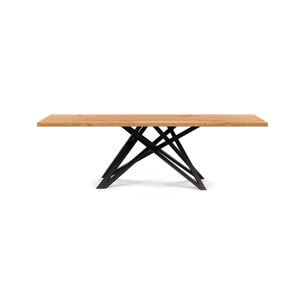 Heal's Vienna Dining Table 240x100cm Natural Oiled Oak Straight Edge Filled