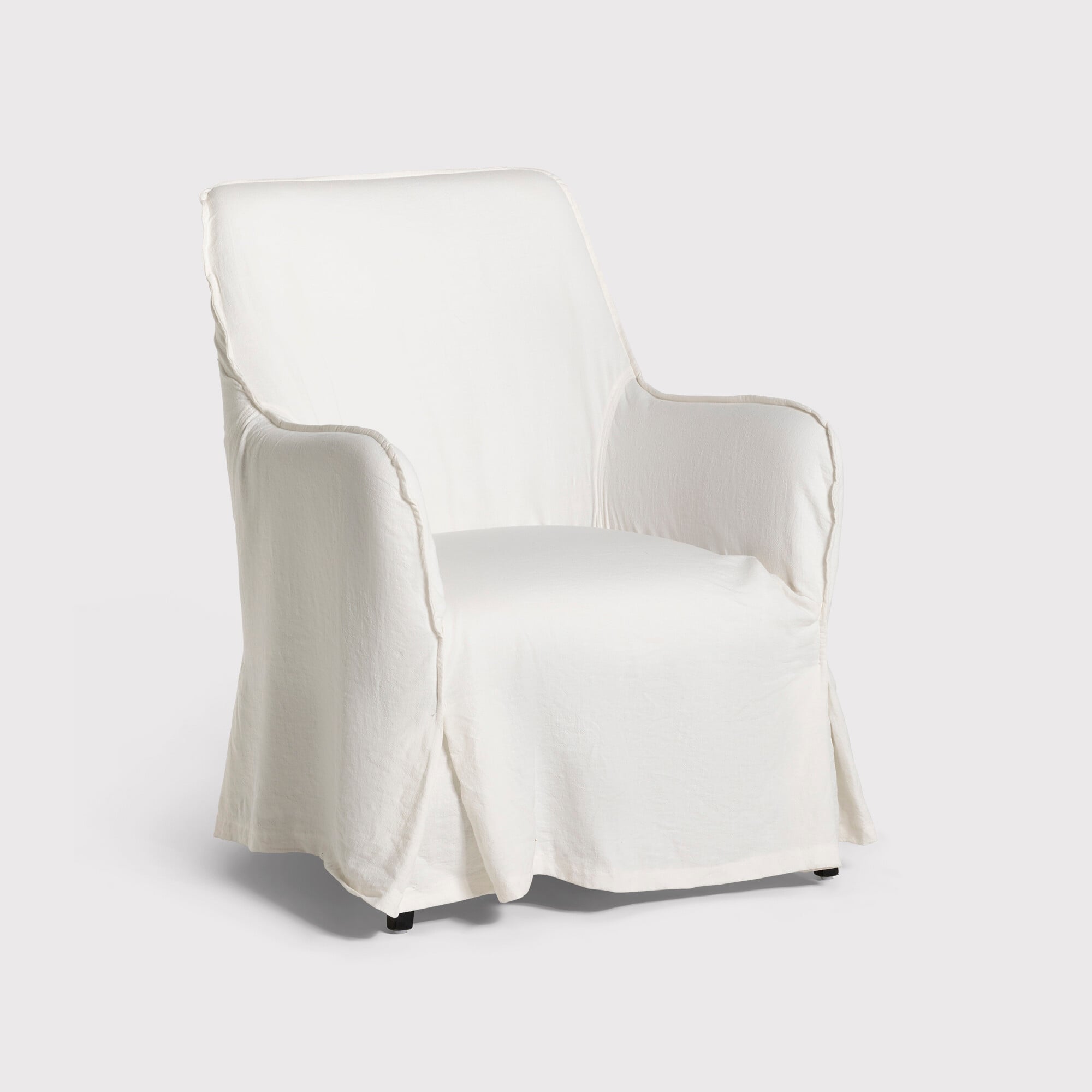 Aspley Armchair, White Fabric | Barker & Stonehouse